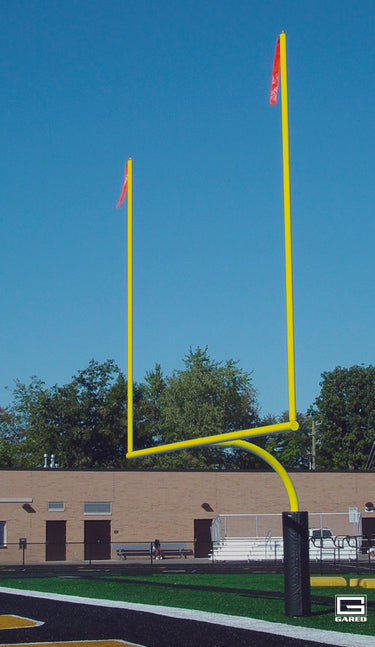 College 5-9/16” O.D. Yellow Football Goalpost, Surface Mount